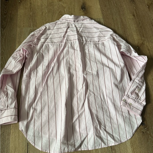 Wilfred Pink‎ Striped Button Down Shirt Size XS - Picture 3 of 6